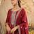Women Ethnic Motifs Embroidered Regular Sequinned Kurta Set With Dupatta