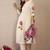 Women Floral Printed Round Neck Pure Cotton Pleated Kurta with Trousers