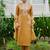 Ethnic Motifs Embroidered Straight Thread Work Kurta With Trouser & Dupatta