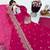 Pink fendy silk embroidered stitched kurta set