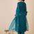 Ethnic Motifs Embroidered Zari Empire A-Line Kurta With Trouser And Dupatta