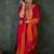 Ethnic Motifs Embroidered Straight Thread Work Kurta With Trouser & Dupatta