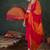 Ethnic Motifs Embroidered Straight Thread Work Kurta With Trouser & Dupatta