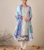 Women Geometric Printed Kurta with Trousers & Dupatta