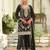 Ethnic Motifs Embroidered Chinon Straight Sequinned Kurta With Palazzos & Dupatta