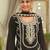 Ethnic Motifs Embroidered Chinon Straight Sequinned Kurta With Palazzos & Dupatta