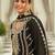 Ethnic Motifs Embroidered Chinon Straight Sequinned Kurta With Palazzos & Dupatta