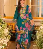 Women Floral Embroidered Kurta with Trousers & Dupatta