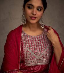 Women Ethnic Motifs Embroidered Kurta with Trousers & Dupatta