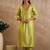 Women Ethnic Motifs Embroidered Thread Work Liva Kurta with Trousers