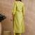 Women Ethnic Motifs Embroidered Thread Work Liva Kurta with Trousers