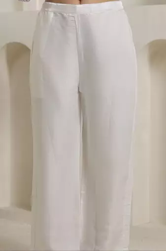 Women Ethnic Motifs Embroidered Regular Kurta with Palazzos & Dupatta