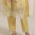 Floral Embroidered Thread Work Straight Kurta & Trousers With Dupatta