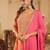 Bandhani Printed Straight Sequinned Kurta With Trousers & Dupatta