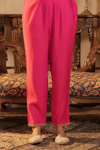 Women Ethnic Motifs Embroidered Regular Sequinned Kurta with Trousers & Dupatta