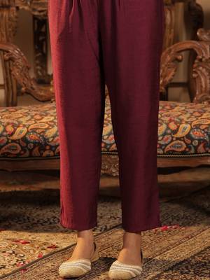 Women Solid Kurta with Trousers & Dupatta 7