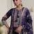 Motif Printed Notch Neck Chinon Mirror Work Straight Kurta & Palazzo With Dupatta
