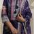 Motif Printed Notch Neck Chinon Mirror Work Straight Kurta & Palazzo With Dupatta