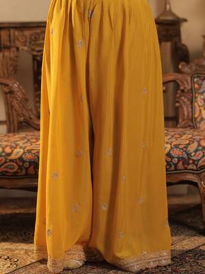 Women Ethnic Motifs Embroidered Regular Sequinned Kurta Set With Dupatta 7