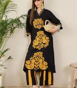Women Ethnic Motifs Printed A-Line Kurta with Palazzos