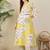 Women Ethnic Motifs Printed V Neck Pure Cotton Kurta with Trousers