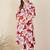 Floral Printed Pleated Mandarin Collar Pure Cotton A-Line Kurta with Trousers