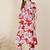 Floral Printed Pleated Mandarin Collar Pure Cotton A-Line Kurta with Trousers