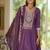 Ethnic Motifs Embroidered A-Line Sequinned Kurta With Trousers & Dupatta