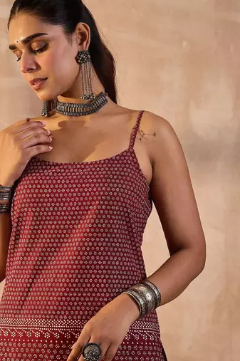 Women Ethnic Motifs Printed Pure Cotton Kurta with Trousers