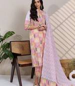 Women Ethnic Motifs Printed Regular Pure Cotton Kurta with Trousers & Dupatta