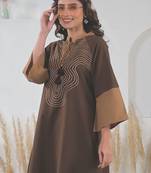 Embroidered A-Line Pure Cotton Kurta With Palazzos