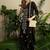 Women Embroidered Regular Black Thread Work Kurta with Trousers