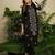 Women Embroidered Regular Black Thread Work Kurta with Trousers