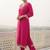 Women Ethnic Motifs Embroidered Regular Thread Work Kurta with Trousers