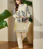 Women Ethnic Motifs Embroidered Straight Kurta Palazzos Set