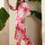 Women Pink Printed A-Line Kurta Trousers Set
