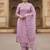 Women Floral Embroidered Regular Thread Work Kurta with Trousers & With Dupatta