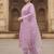 Women Floral Embroidered Regular Thread Work Kurta with Trousers & With Dupatta