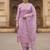 Women Floral Embroidered Regular Thread Work Kurta with Trousers & With Dupatta