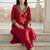 Women Yoke Design Regular Kurta with Trousers