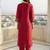 Women Yoke Design Regular Kurta with Trousers