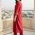 Women Yoke Design Regular Kurta with Trousers