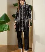 Women Ethnic Motifs Embroidered Regular Thread Work Kurta with Trousers