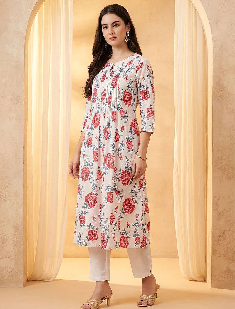 Printed Top With Trousers Co-Ords