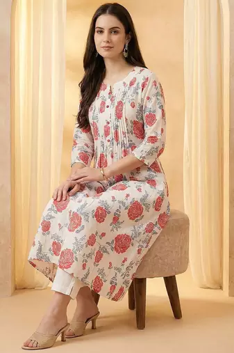 Printed Top With Trousers Co-Ords
