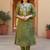 Women Printed Regular Thread Work Kurta with Trousers