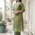 Women Printed Regular Thread Work Kurta with Trousers