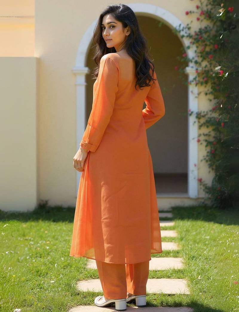 Women Ethnic Motifs Embroidered Kurta with Trousers