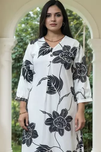 Women Floral Printed Kurta with Trousers