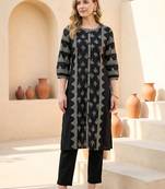 Printed Pure Cotton Kurta With Trousers